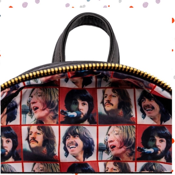 - Loungefly The Beatles “Let it Be” Vinyl Record Mini Backpack and Wallet main image 5